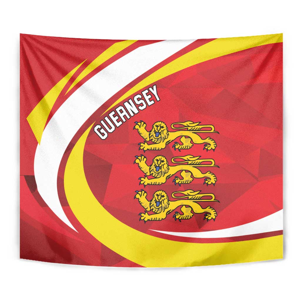 Guernsey Coat Of Arms Tapestry Sporty Style