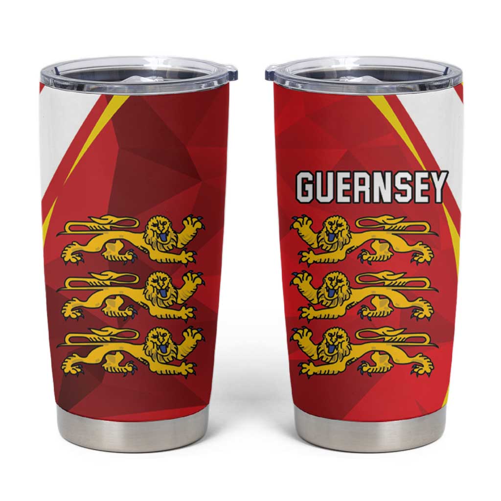Guernsey Coat Of Arms Tumbler Cup Sporty Style