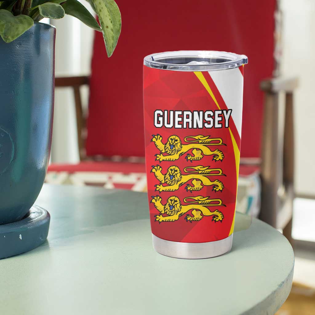 Guernsey Coat Of Arms Tumbler Cup Sporty Style