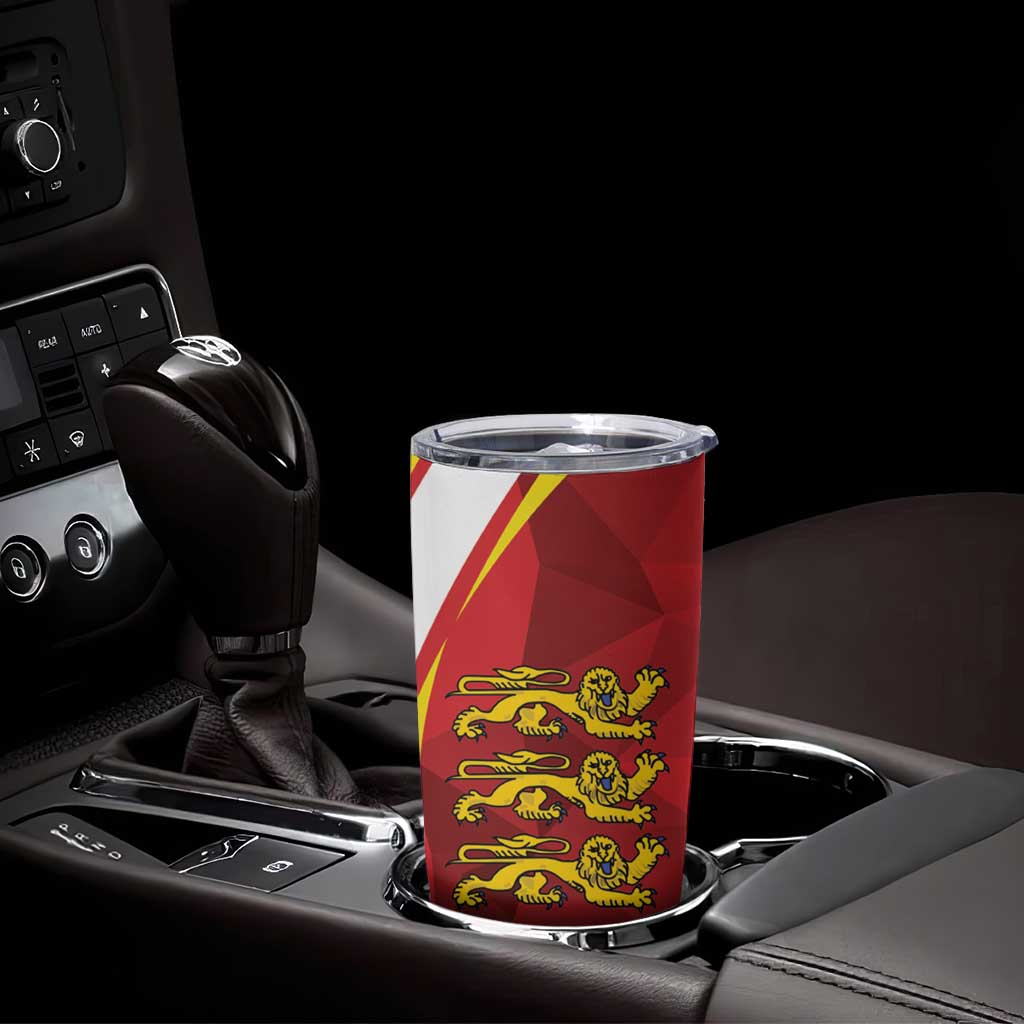 Guernsey Coat Of Arms Tumbler Cup Sporty Style
