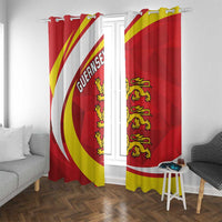Guernsey Coat Of Arms Window Curtain Sporty Style