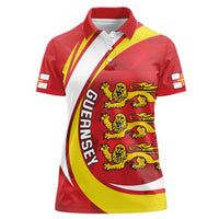 Guernsey Coat Of Arms Women Polo Shirt Sporty Style
