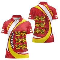 Guernsey Coat Of Arms Women Polo Shirt Sporty Style