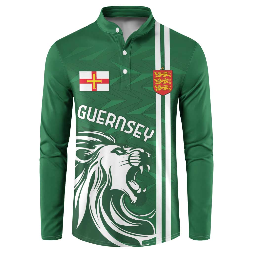 Custom Guernsey Football Button Sweatshirt Go Champions