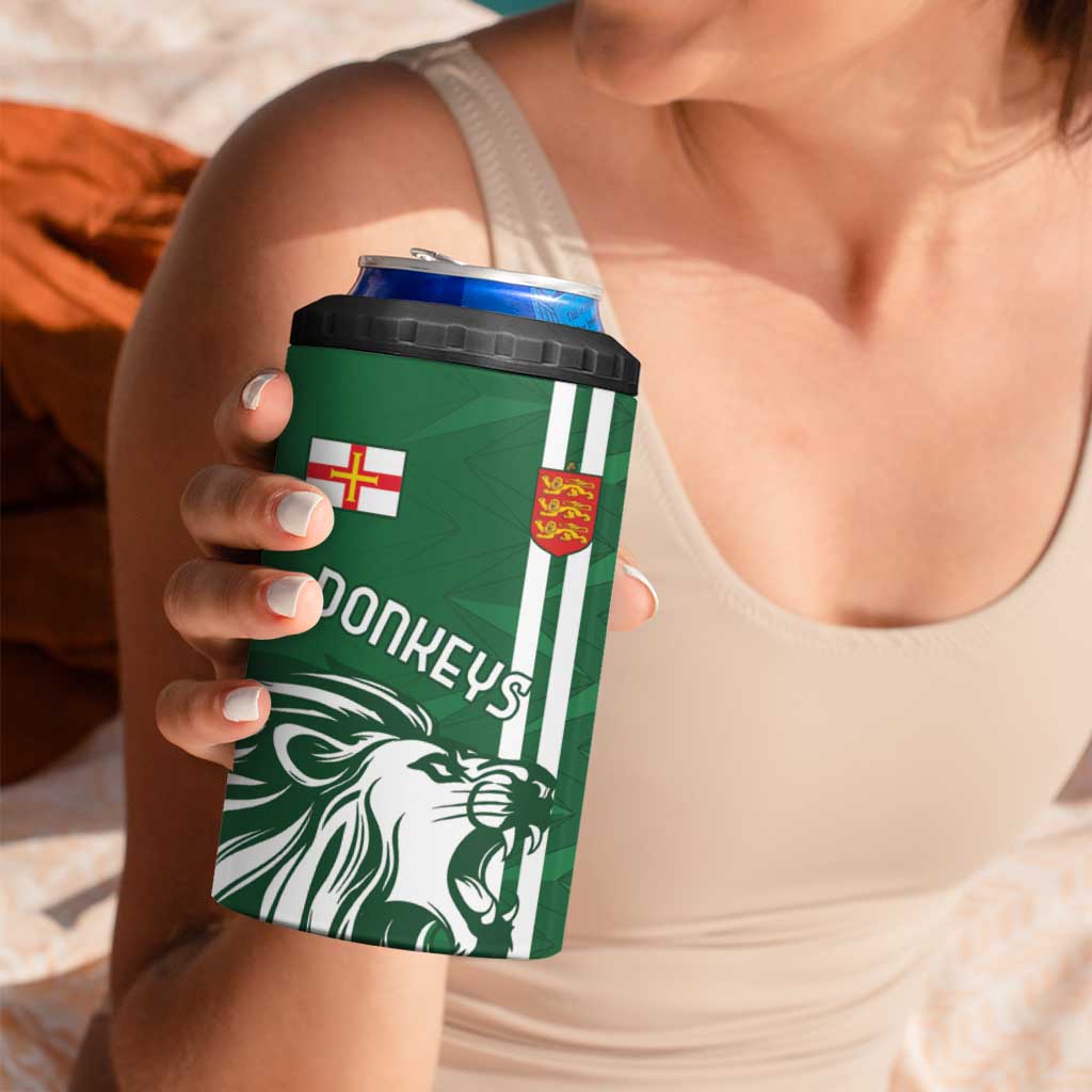 Custom Guernsey Football 4 in 1 Can Cooler Tumbler Go Champions