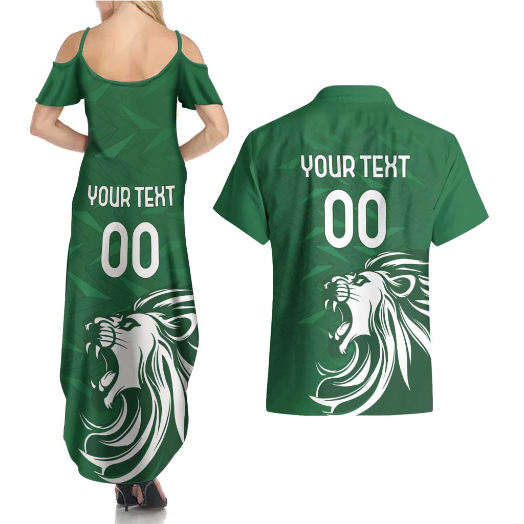 Custom Guernsey Football Couples Matching Summer Maxi Dress and Hawaiian Shirt Go Champions