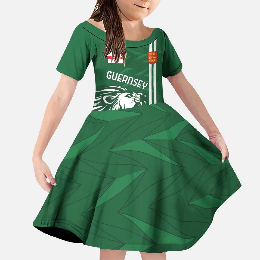 Custom Guernsey Football Family Matching Mermaid Dress and Hawaiian Shirt Go Champions