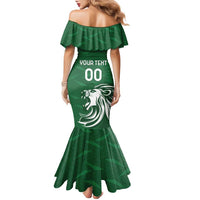 Custom Guernsey Football Family Matching Mermaid Dress and Hawaiian Shirt Go Champions