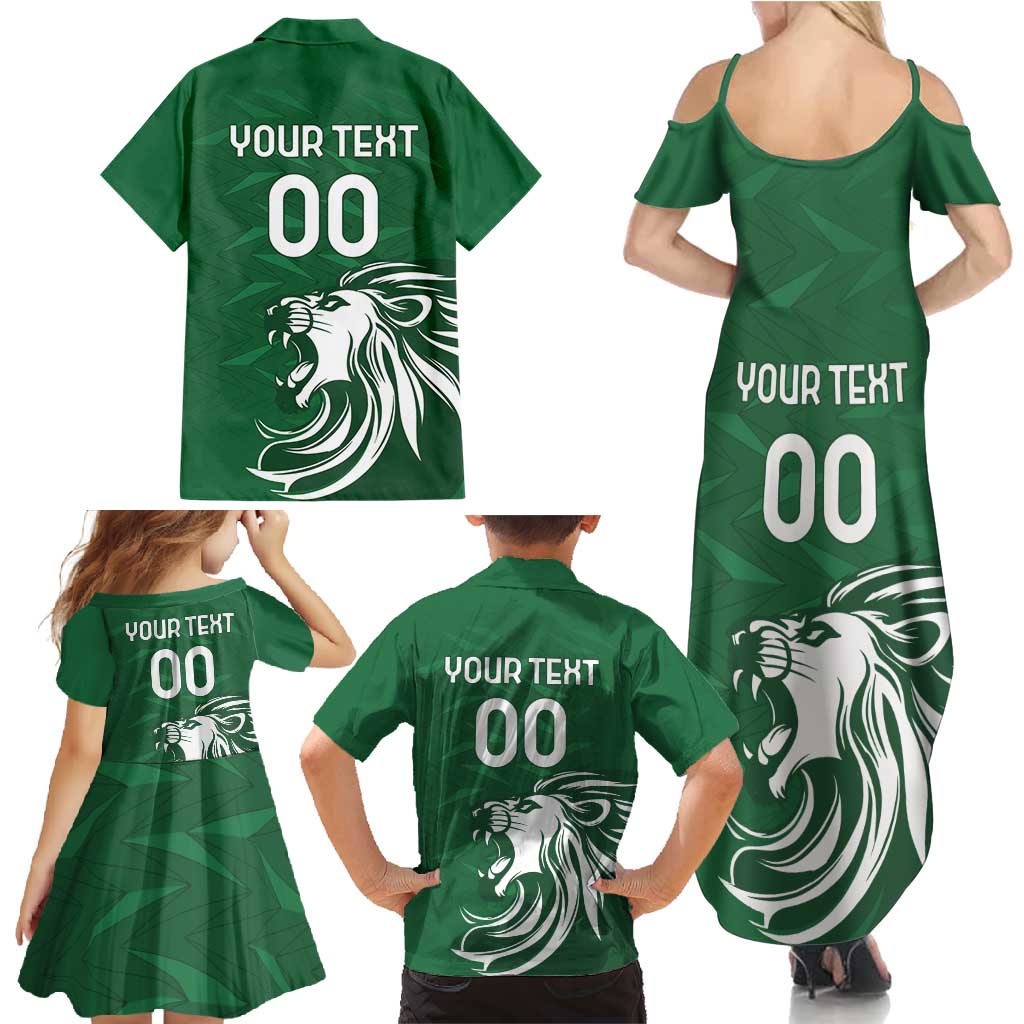 Custom Guernsey Football Family Matching Summer Maxi Dress and Hawaiian Shirt Go Champions