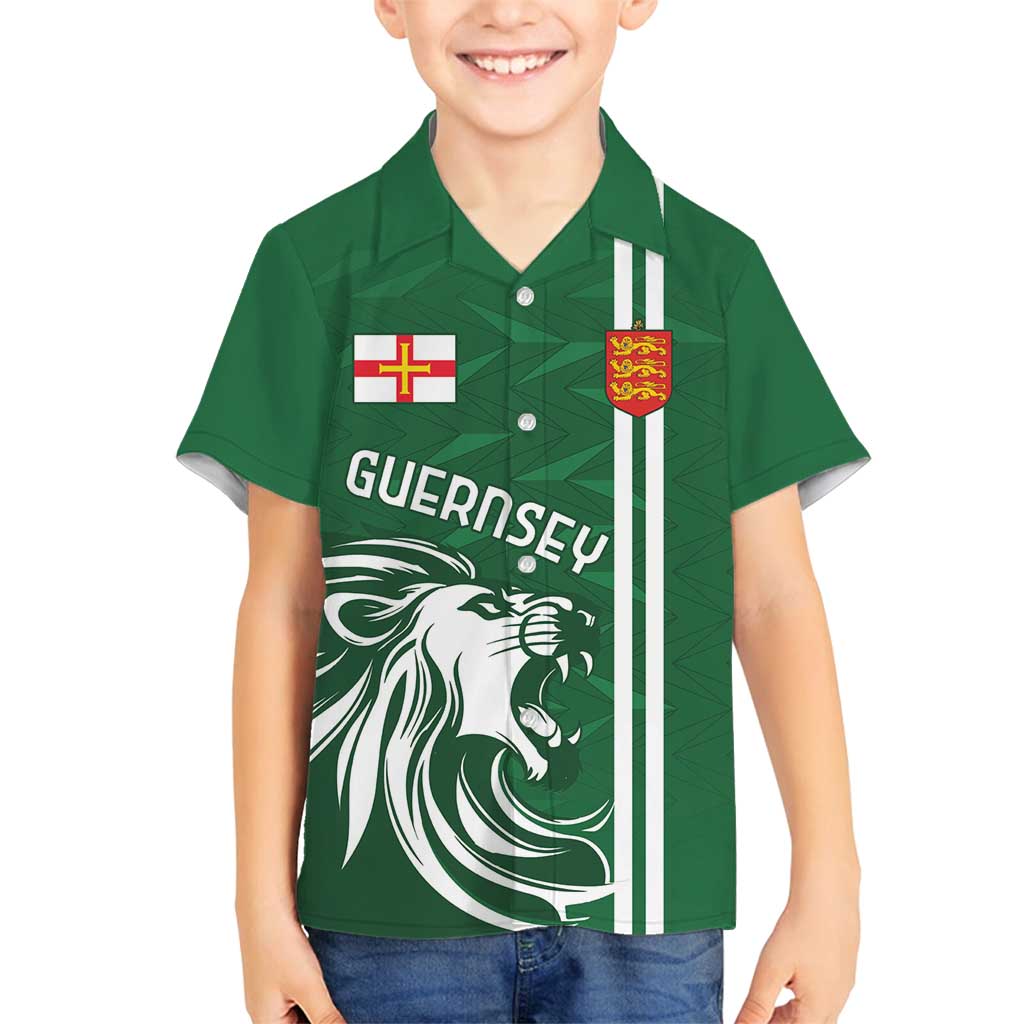 Custom Guernsey Football Family Matching Summer Maxi Dress and Hawaiian Shirt Go Champions