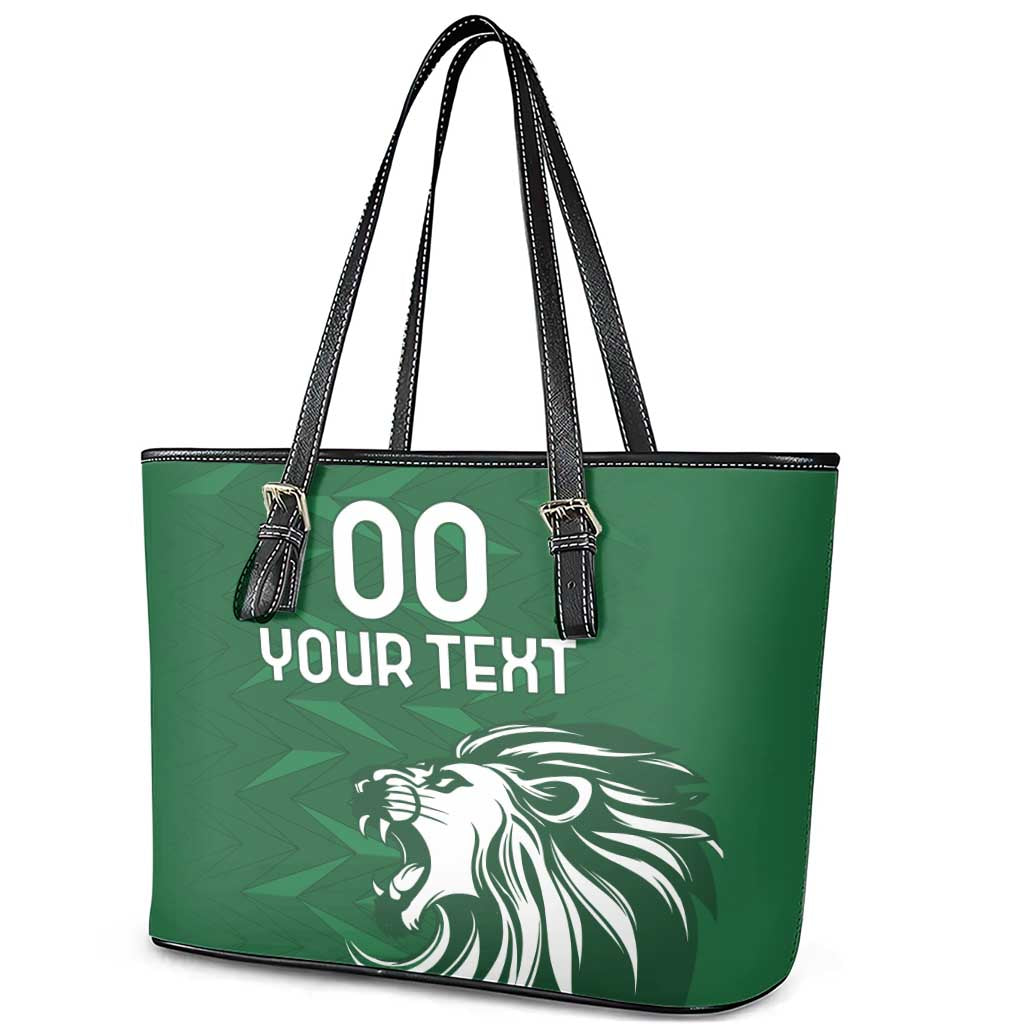 Custom Guernsey Football Leather Tote Bag Go Champions