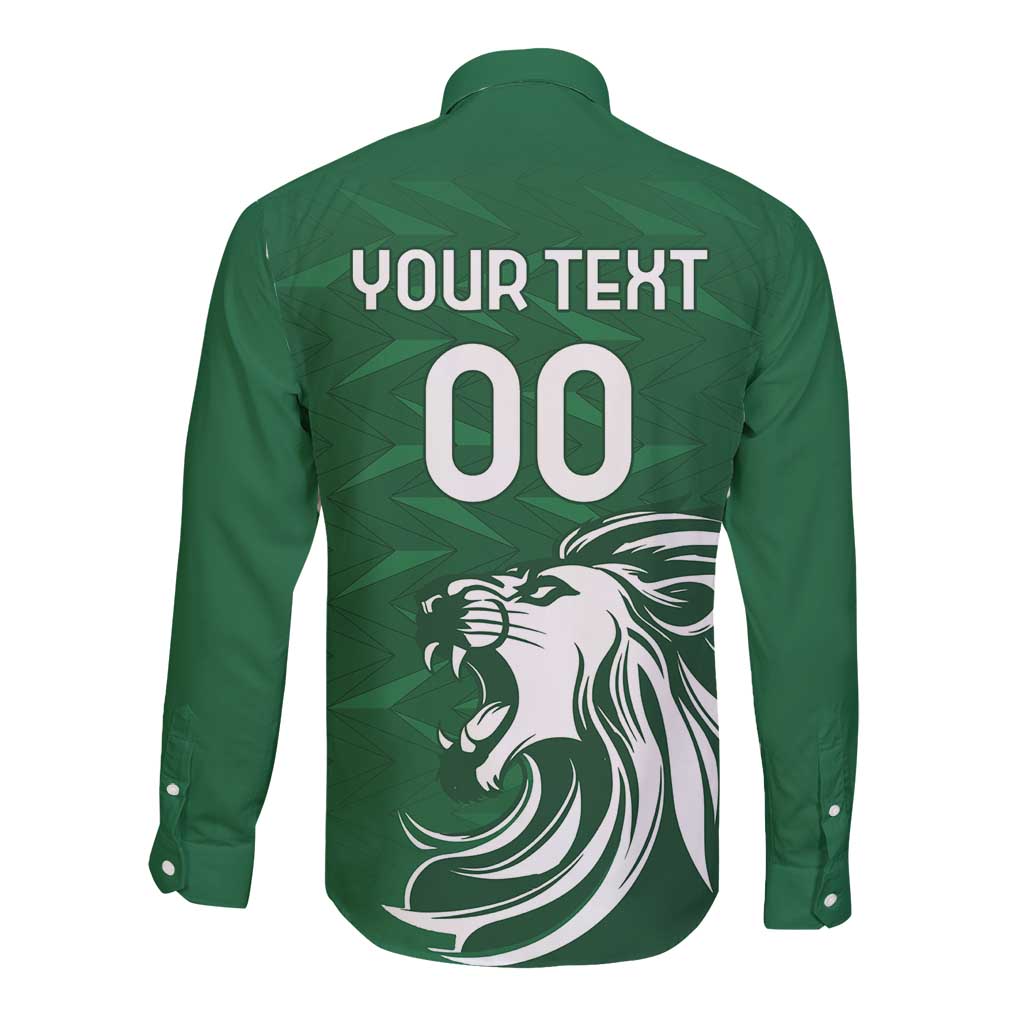 Custom Guernsey Football Long Sleeve Button Shirt Go Champions