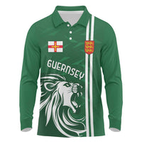 Custom Guernsey Football Long Sleeve Polo Shirt Go Champions