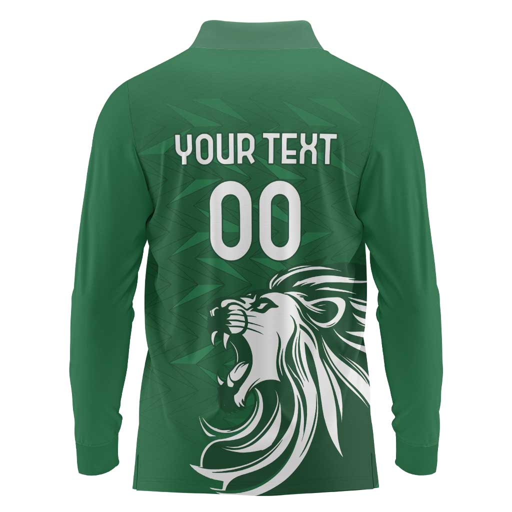 Custom Guernsey Football Long Sleeve Polo Shirt Go Champions