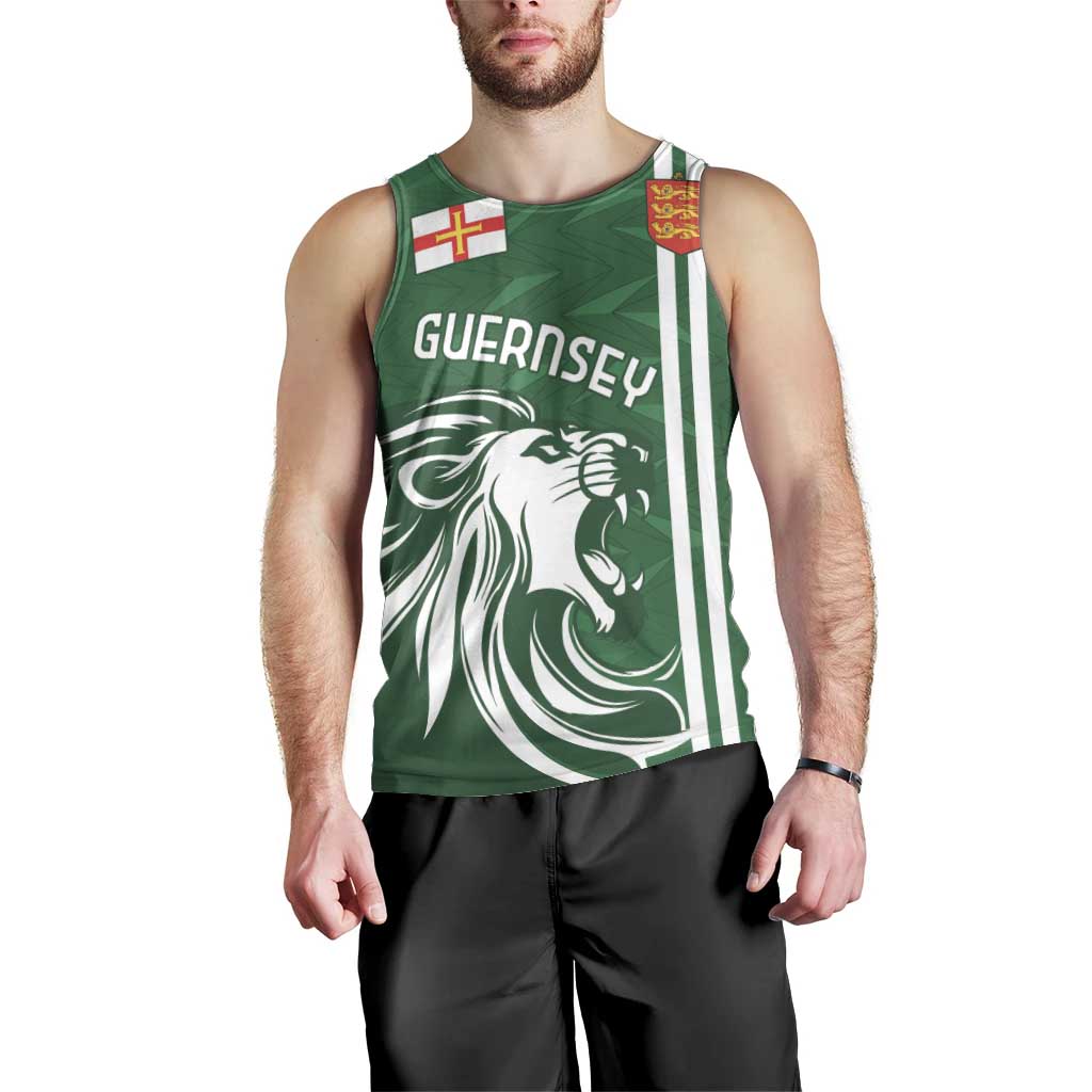 Custom Guernsey Football Men Tank Top Go Champions