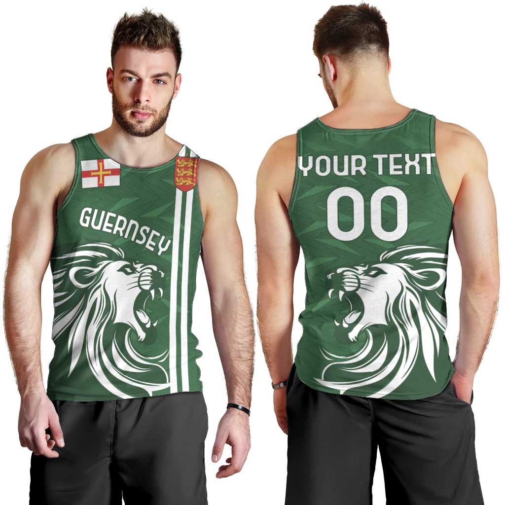 Custom Guernsey Football Men Tank Top Go Champions