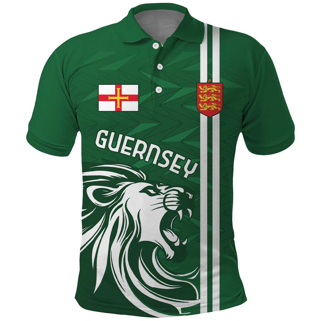 Custom Guernsey Football Polo Shirt Go Champions