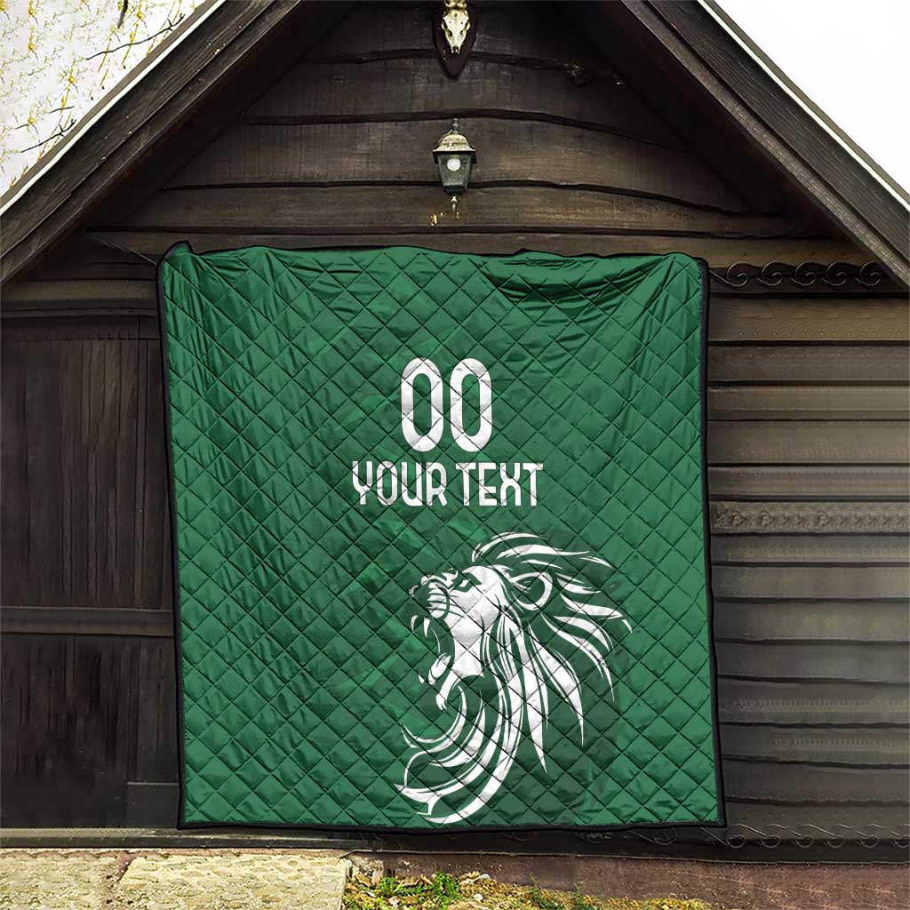 Custom Guernsey Football Quilt Go Champions