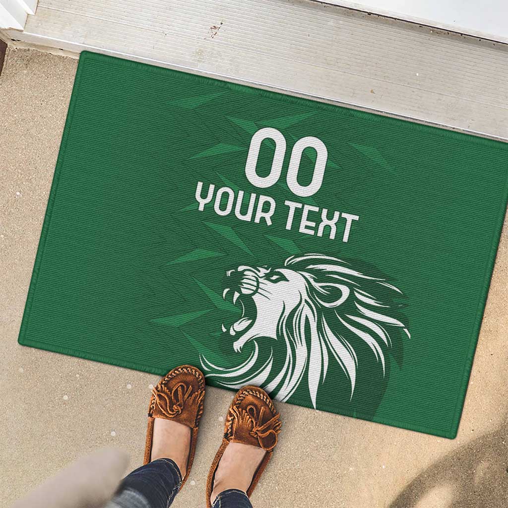 Custom Guernsey Football Rubber Doormat Go Champions