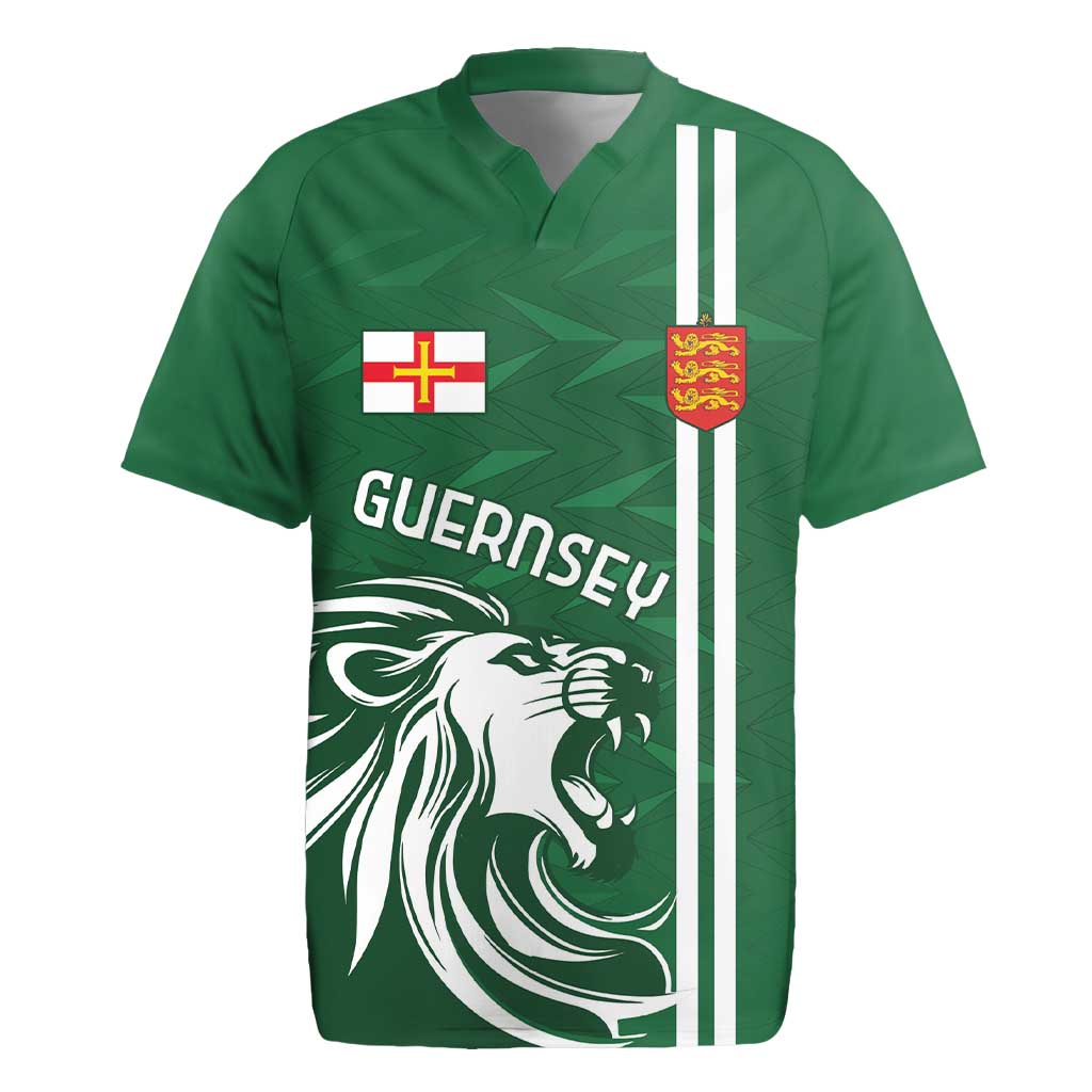 Custom Guernsey Football Rugby Jersey Go Champions