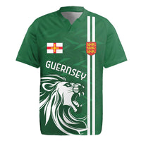 Custom Guernsey Football Rugby Jersey Go Champions