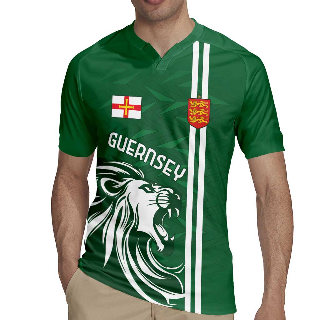 Custom Guernsey Football Rugby Jersey Go Champions