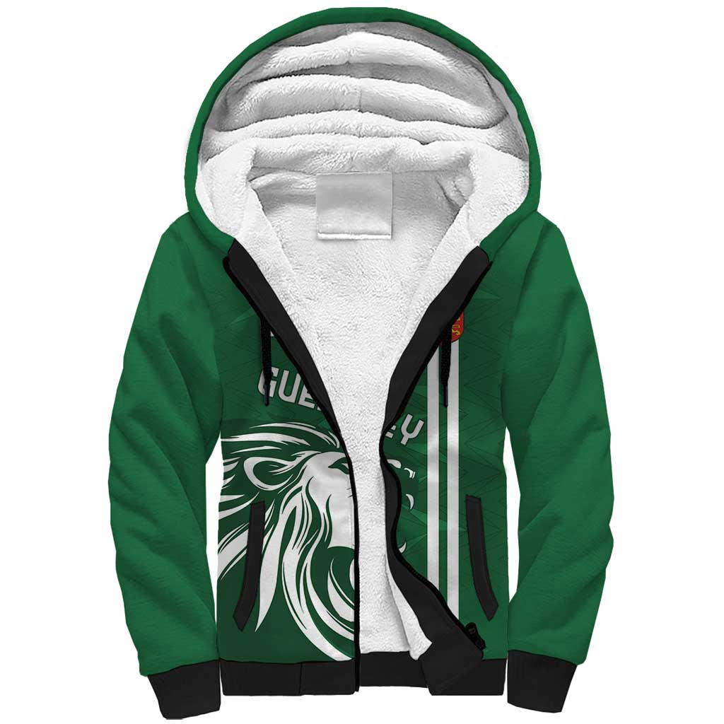 Custom Guernsey Football Sherpa Hoodie Go Champions