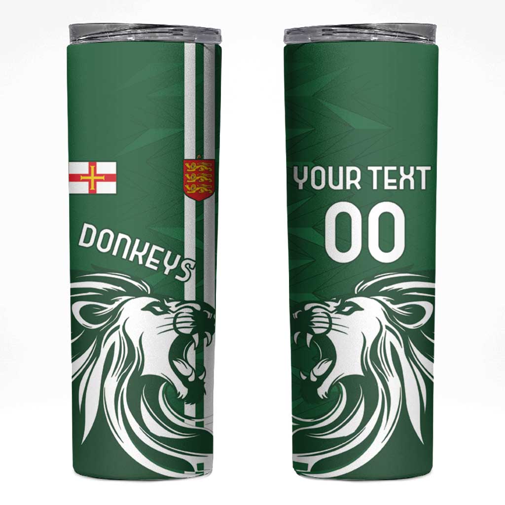Custom Guernsey Football Skinny Tumbler Go Champions