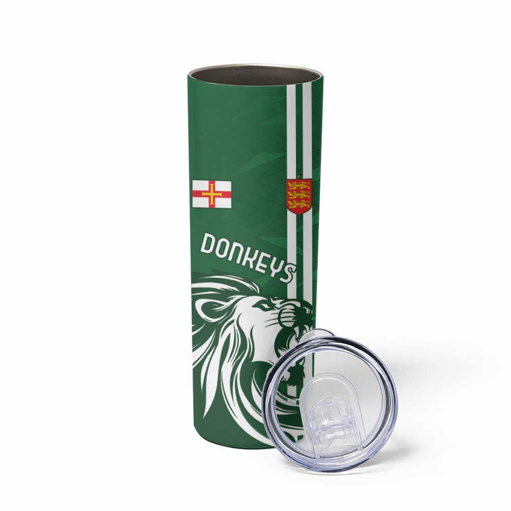 Custom Guernsey Football Skinny Tumbler Go Champions