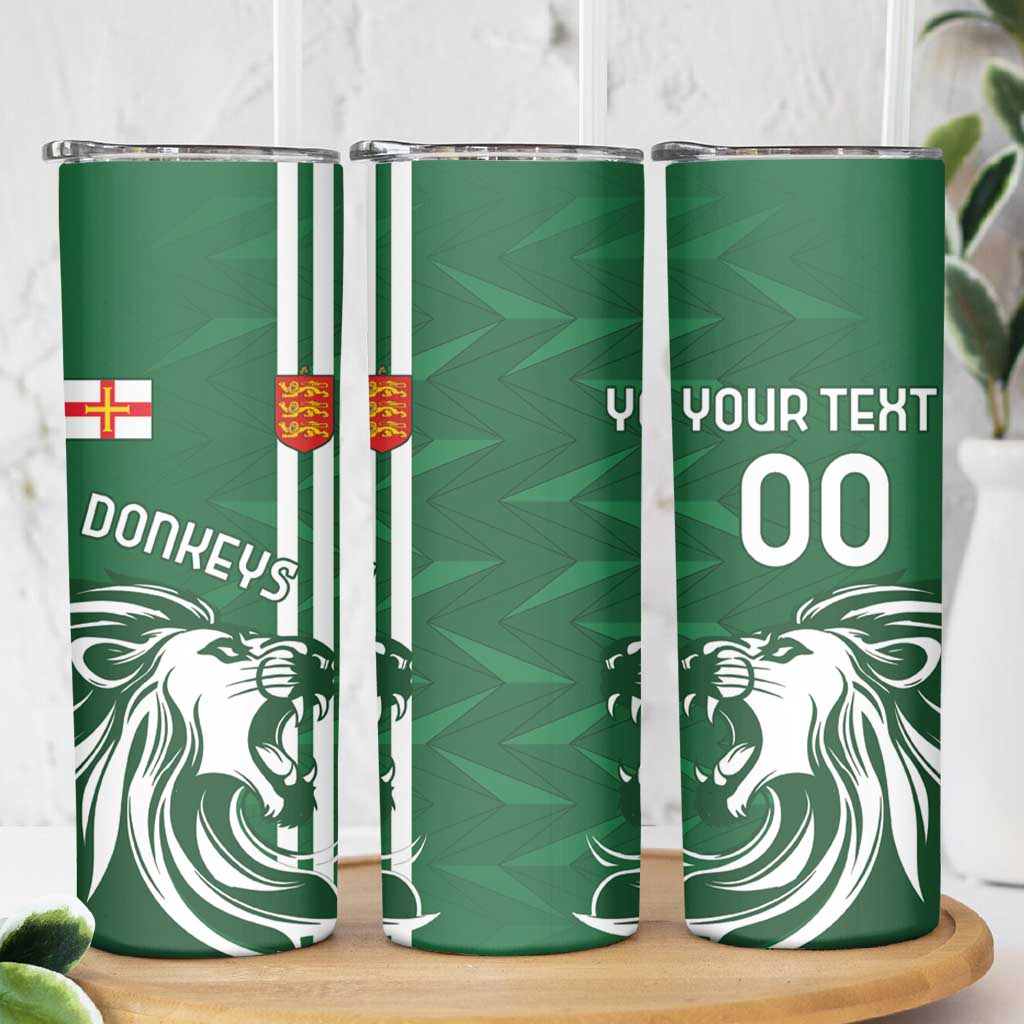 Custom Guernsey Football Skinny Tumbler Go Champions