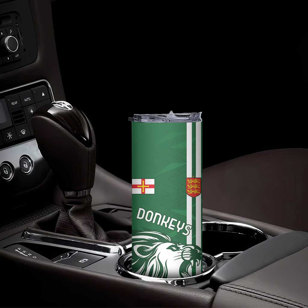 Custom Guernsey Football Skinny Tumbler Go Champions