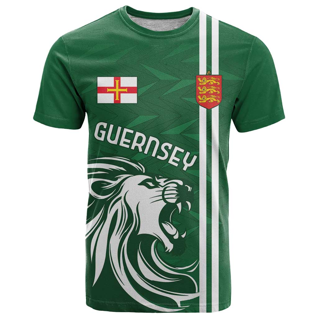 Custom Guernsey Football T Shirt Go Champions