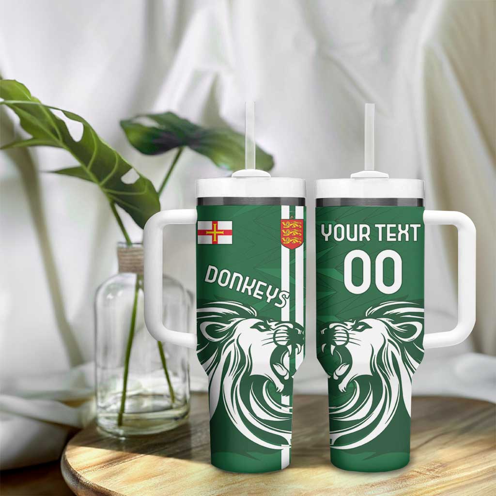 Custom Guernsey Football Tumbler With Handle Go Champions