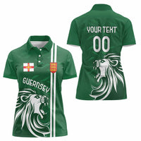 Custom Guernsey Football Women Polo Shirt Go Champions