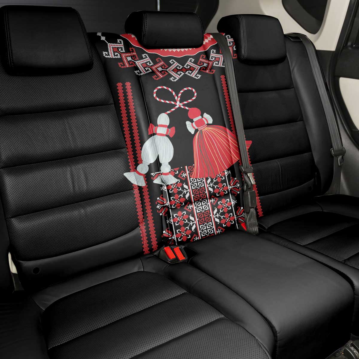 Traditional Spring Martisor Day Back Car Seat Cover Romanian Embroidery Patterns