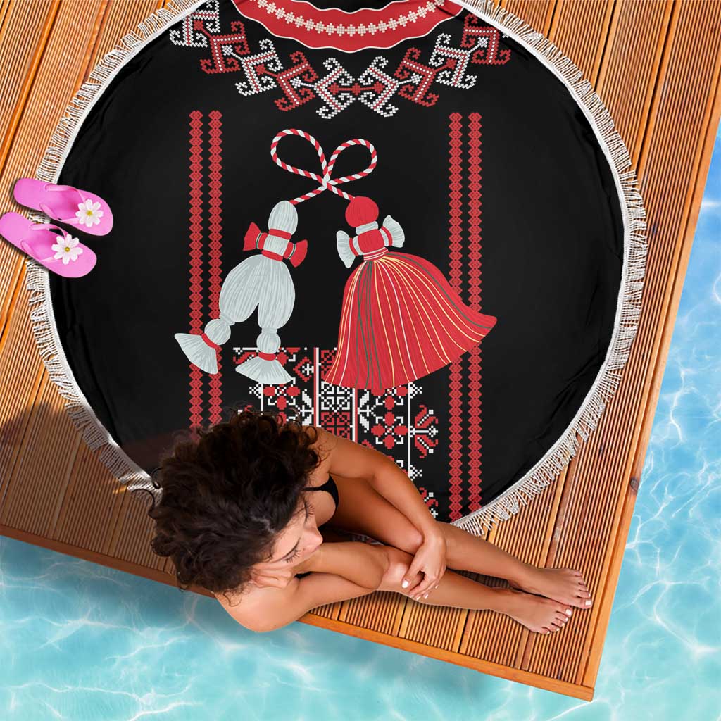 Traditional Spring Martisor Day Beach Blanket Romanian Embroidery Patterns