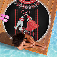 Traditional Spring Martisor Day Beach Blanket Romanian Embroidery Patterns