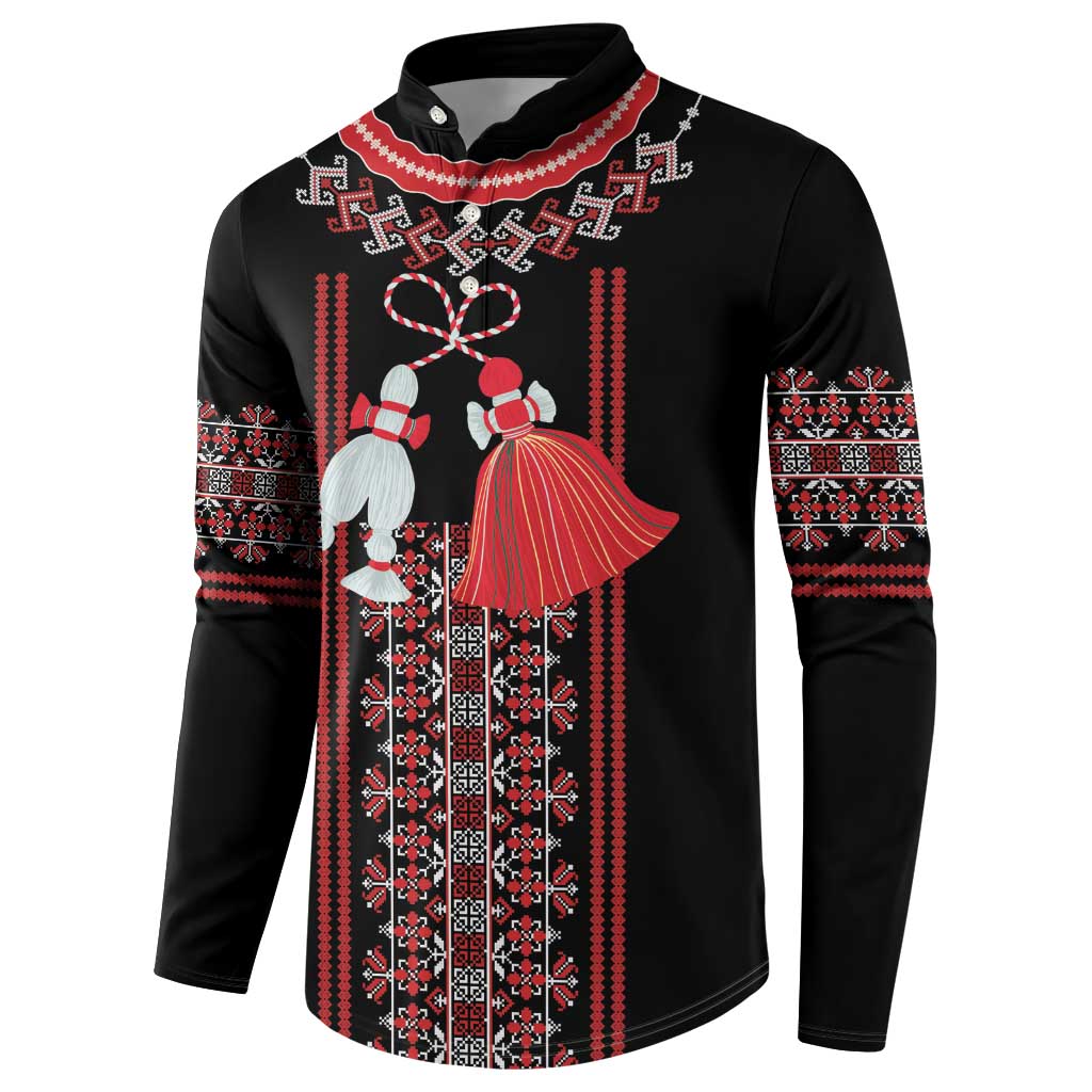 Traditional Spring Martisor Day Button Sweatshirt Romanian Embroidery Patterns