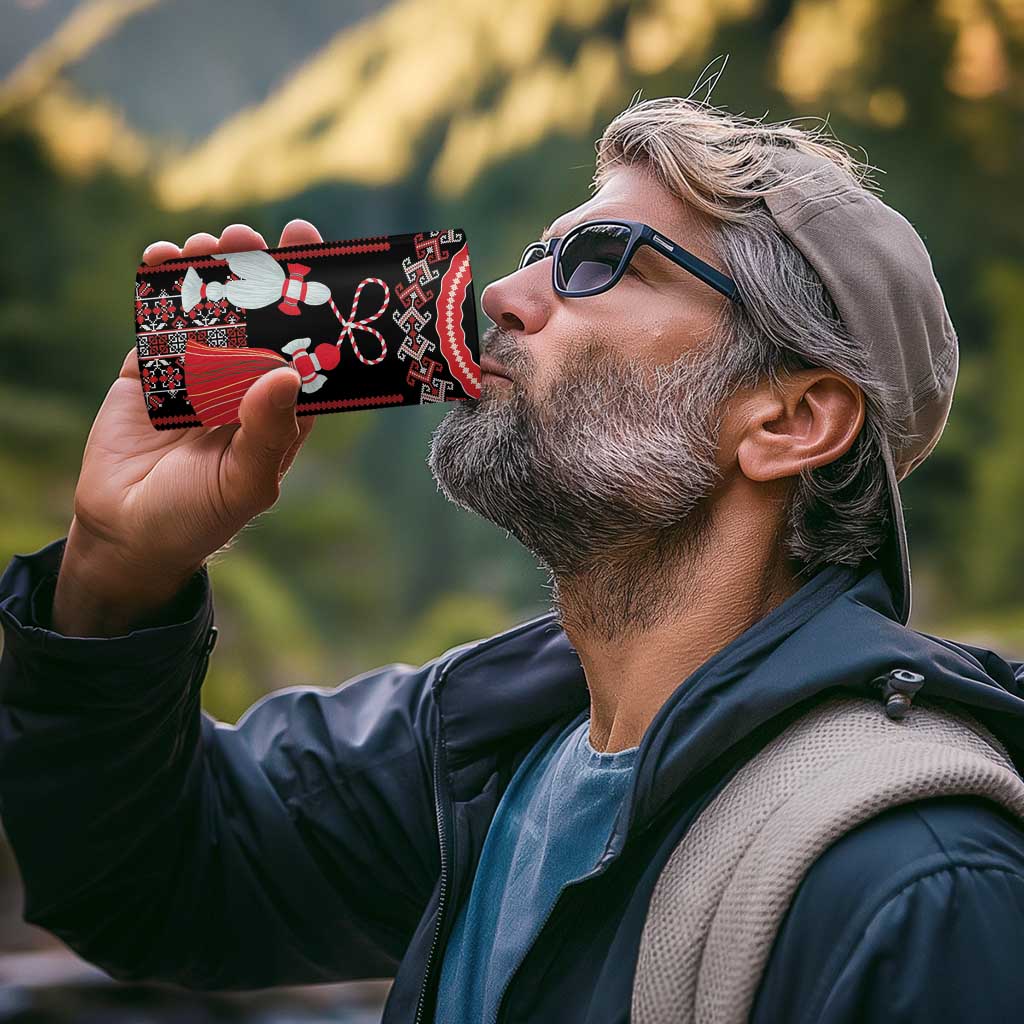 Traditional Spring Martisor Day 4 in 1 Can Cooler Tumbler Romanian Embroidery Patterns