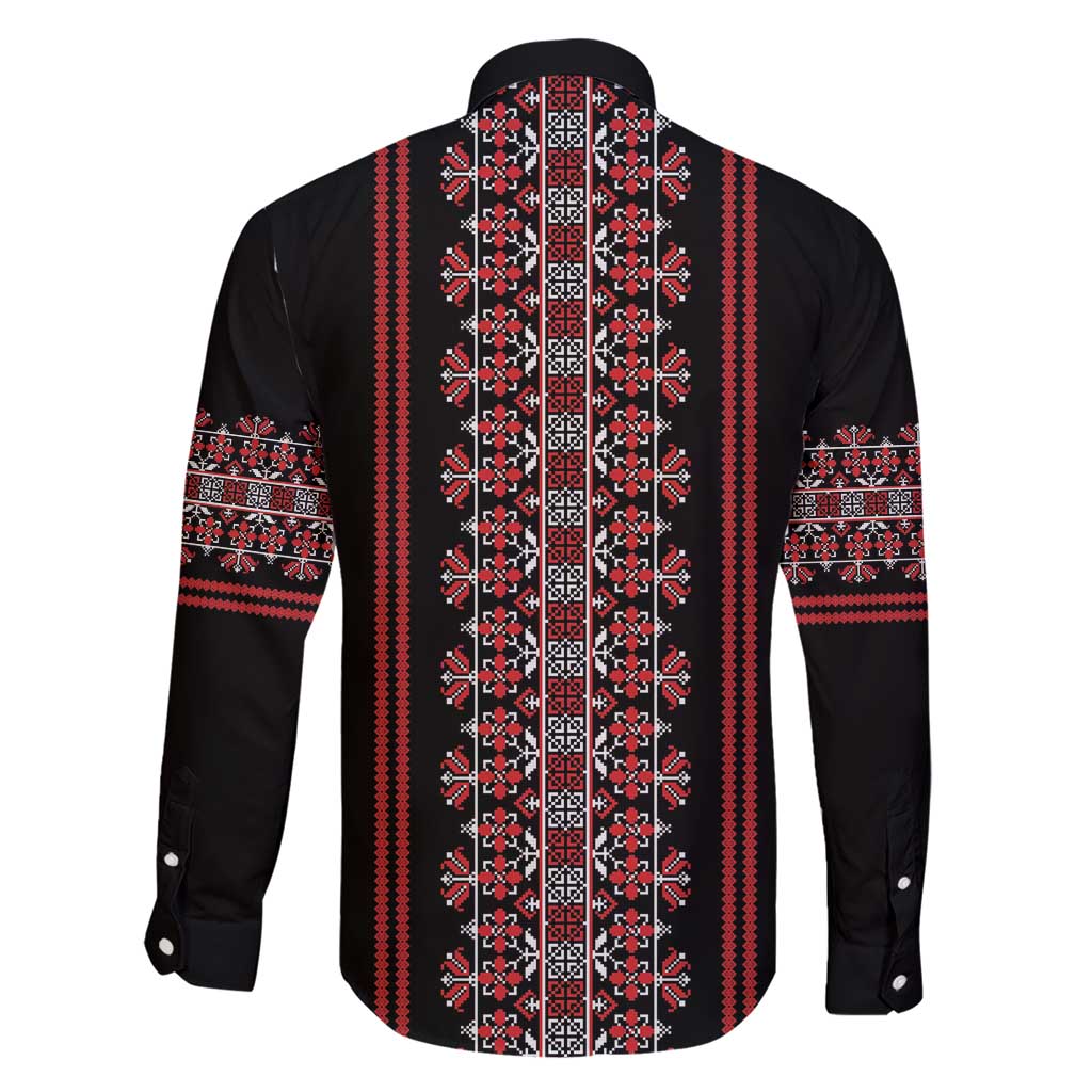 Traditional Spring Martisor Day Family Matching Short Sleeve Bodycon Dress and Hawaiian Shirt Romanian Embroidery Patterns