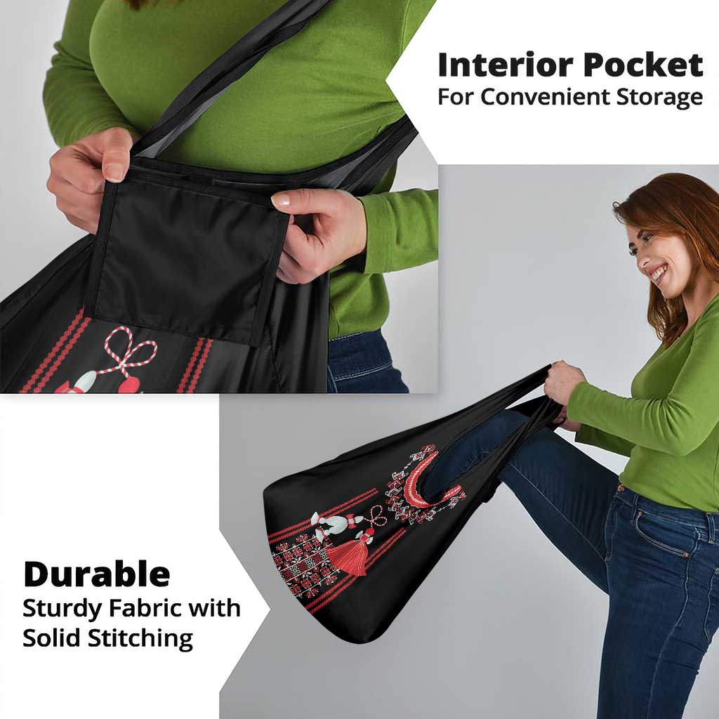 Traditional Spring Martisor Day Grocery Bag Romanian Embroidery Patterns