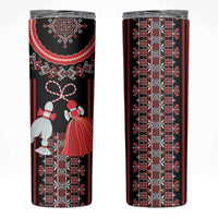 Traditional Spring Martisor Day Skinny Tumbler Romanian Embroidery Patterns