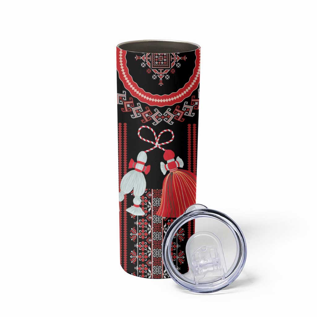 Traditional Spring Martisor Day Skinny Tumbler Romanian Embroidery Patterns