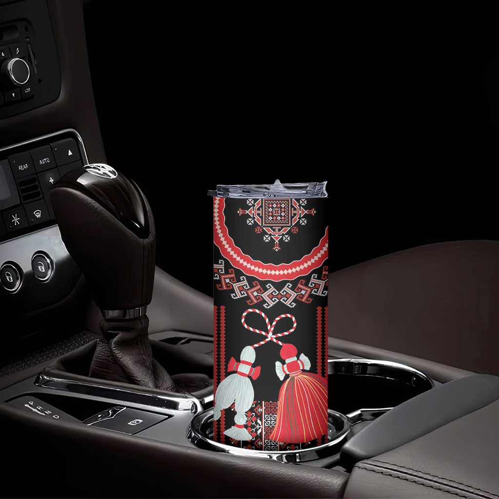 Traditional Spring Martisor Day Skinny Tumbler Romanian Embroidery Patterns