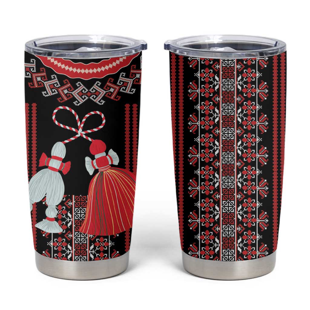 Traditional Spring Martisor Day Tumbler Cup Romanian Embroidery Patterns