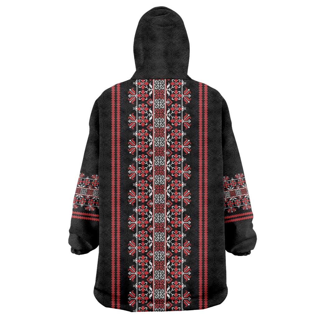 Traditional Spring Martisor Day Wearable Blanket Hoodie Romanian Embroidery Patterns