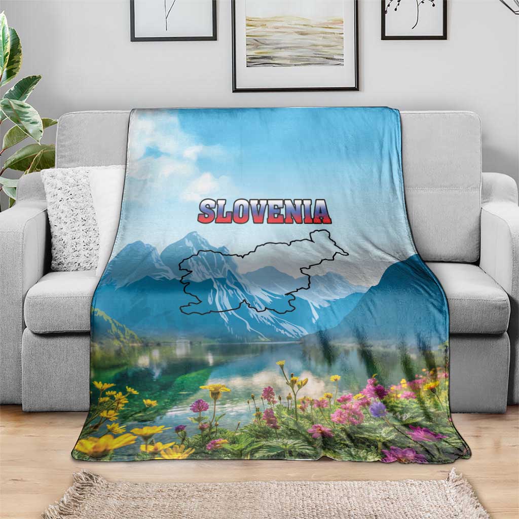 Slovenia Blanket Mount Triglav With Map