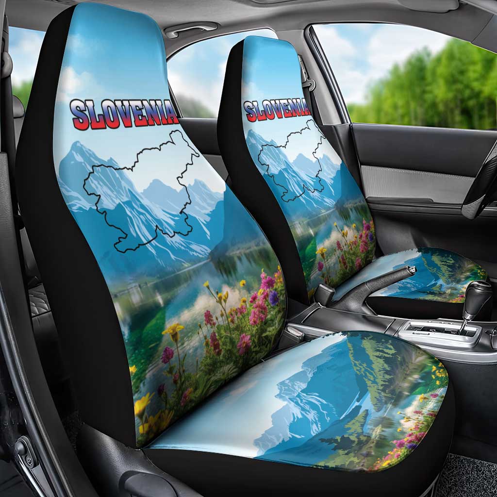 Slovenia Car Seat Cover Mount Triglav With Map