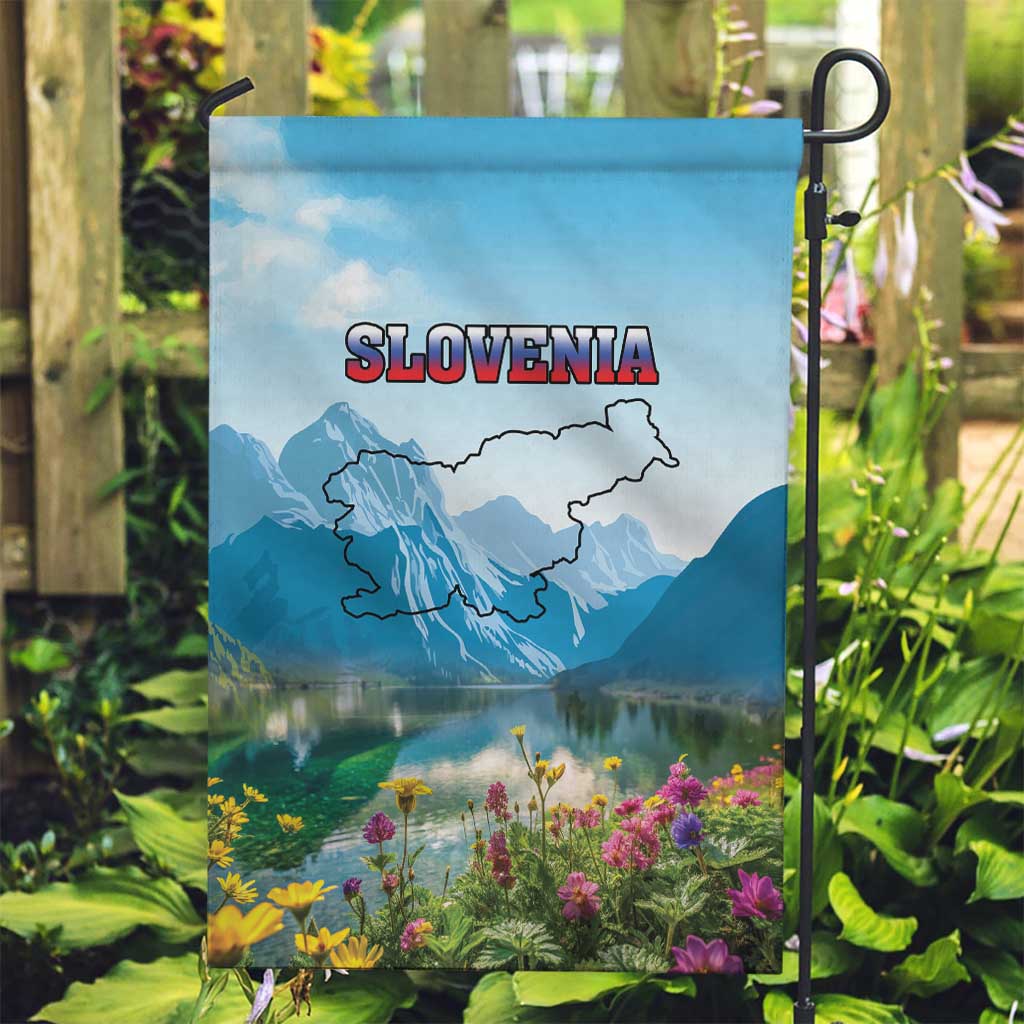 Slovenia Garden Flag Mount Triglav With Map