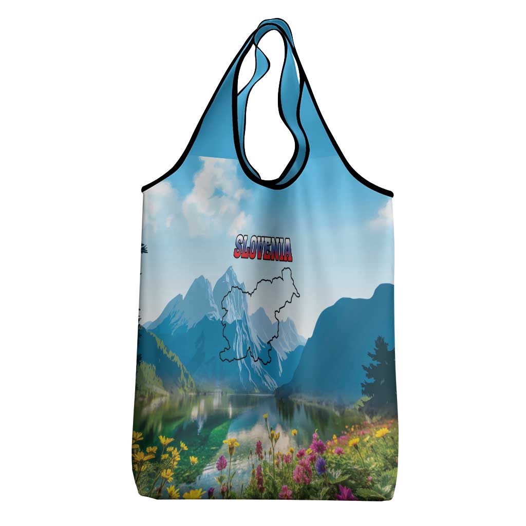 Slovenia Grocery Bag Mount Triglav With Map